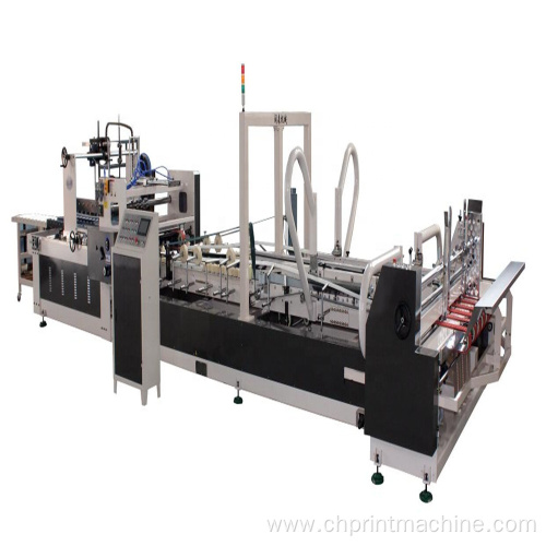 automatic corrugated carton box folder gluer machine